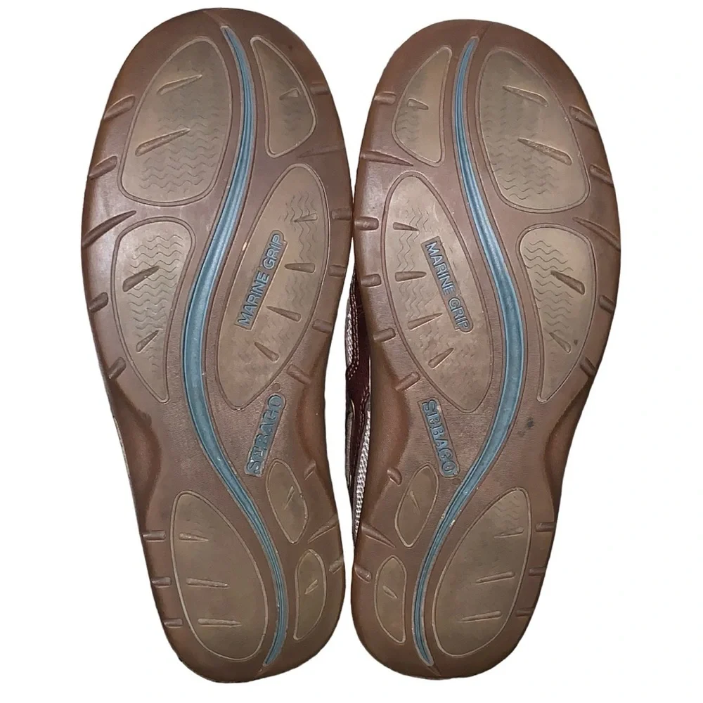 MEN’S SEBAGO CLOVEHITCH BROWN LEATHER OXFORD DOCKSIDE BOAT SHOE SIZE 7.5M